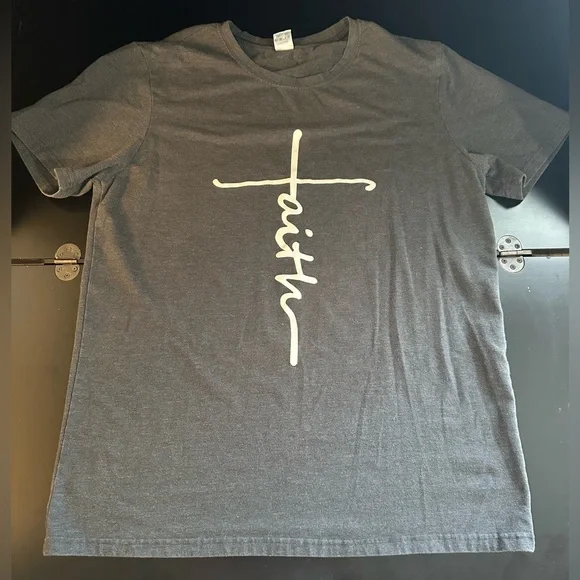 Faith Graphic Woman’s T-Shirt - Gray - Picture 2 of 6